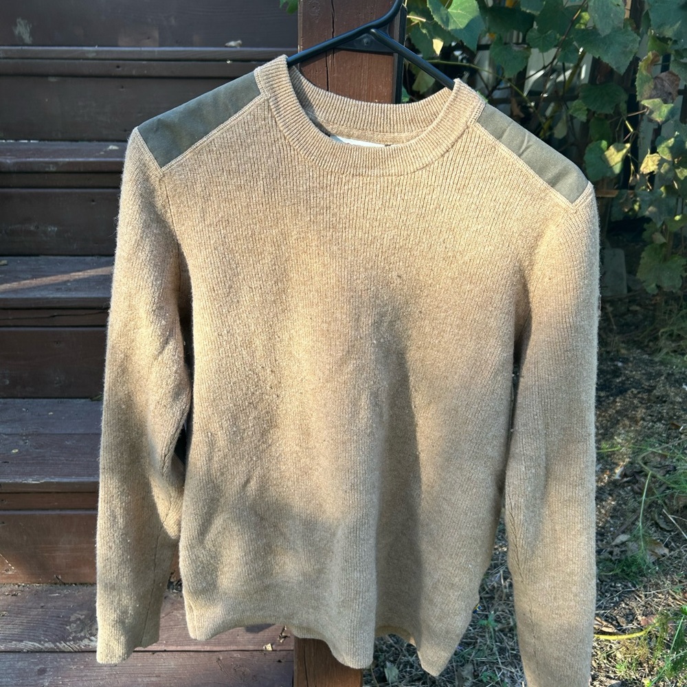 Fjallraven Men's 100% lambswool crew neck sweater M